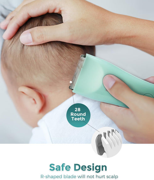 Baby Hair Clippers, Quiet & Dual-Mode Hair Cutting for 0-12, Waterproof Rechargeable & Cordless Hair Trimmer for Infant Toddler & Kids...