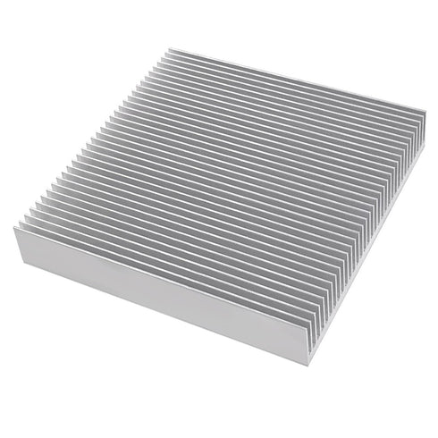 Aluminum 90mm Heat Sink 90x90x15mm/3.54“x3.54”x0.59” Square Large Heatsink Radiator Circuit Board Cooling Cooler Fin for Power DC Converter Electr...
