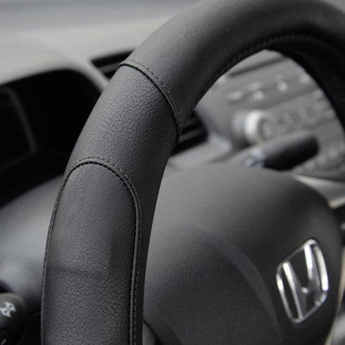 Motor Trend Ergonomic Grip Steering Wheel Cover/Protector for Small Size Steering Wheels in Cars, SUVs, Boats (13.5-14.5") (Grip Drive Pro Comfort...