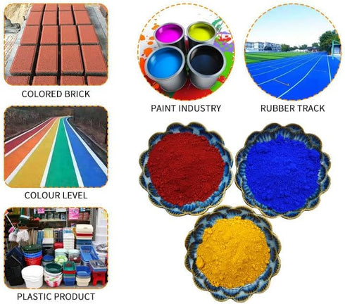 Concrete Cement Pigment-Brown Iron Oxide Pigment Powder, Concrete Cement Dye Color Pigment for Brick, Tile, Clay, Lime, Mortar, Grout, Plaster, Pa...