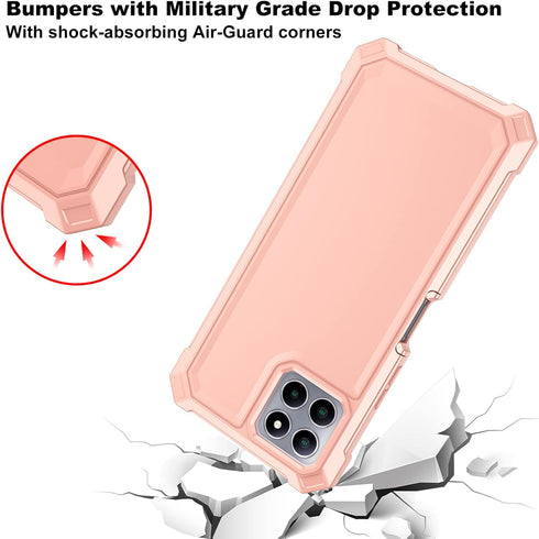 Ailiber for Celero 5G Plus Phone Case, Boost Celero 5G+ Case with Screen Protector, 2 Layer Structure Protection, Shockproof Corner TPU Bumper, Sl...