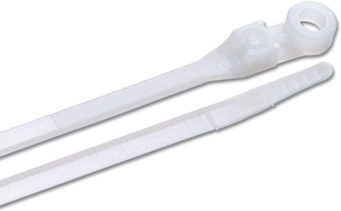 Gardner Bender 48-308 Mounting Cable Tie, 8 Inch., 50 lb. Tensile Strength, Wire / Cord Management Industrial and Household Use, Nylon Zip Tie, 10...