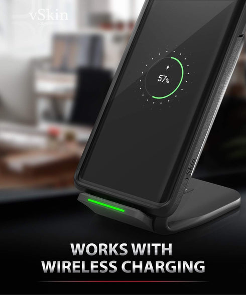 VENA Galaxy S10 Wallet Case - vSkin Slim Credit Card Holder Case Cover Designed for Samsung S10 - Black...