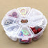 ALL in ONE 3pcs Round Clear Plastic Storage Box Bead Organizer Display Containers (10X2.5cm 8 Grids)...