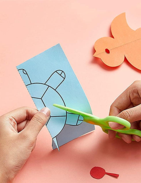 scissor skills activity book, Kids Educational Toy, DIY Fun Paper-cutting, 3-6 years old handmade material ,200 sheets double-sided ,safety scisso...
