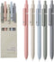 5pcs Gel Pens (0.5mm Tip), Retractable Quick Dry Black Ink Pens Fine Point Premium Cute Rolling Ball Smooth Writing Aesthetic Pens Comfort Grip fo...