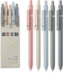 5pcs Gel Pens (0.5mm Tip), Retractable Quick Dry Black Ink Pens Fine Point Premium Cute Rolling Ball Smooth Writing Aesthetic Pens Comfort Grip fo...