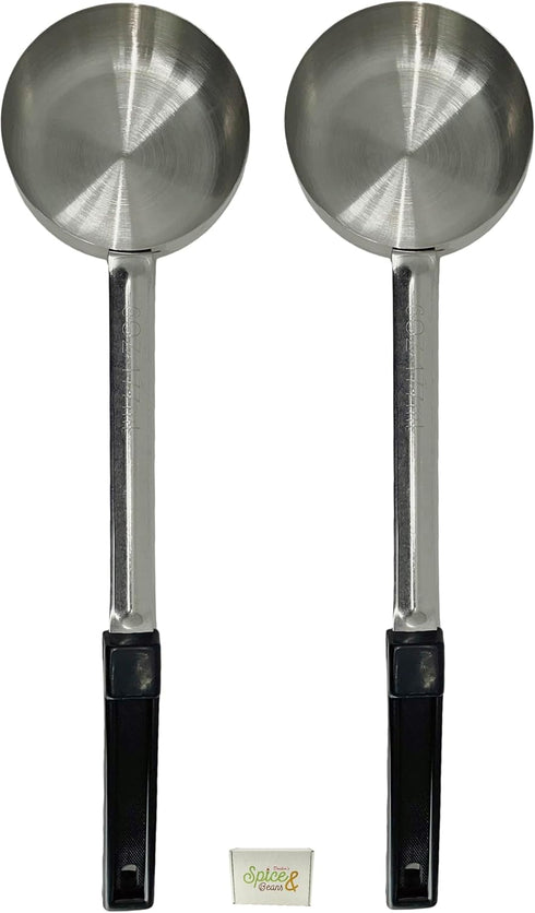 Stainless Steel Portion Control Serving Spoon - Pack of 2 (6 oz. Solid)...