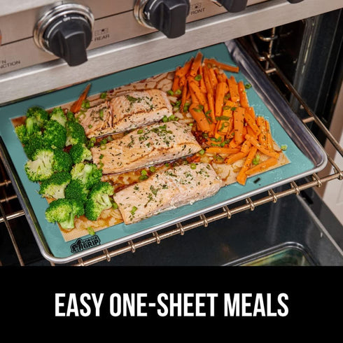 Gorilla Grip BPA-Free Reusable Silicone Baking Mat, 2/3 Sheet, Nonstick Liner for Oven Cookie Sheets, Heat Resistant, No Oil Greasing Needed, Easy...