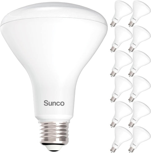 Sunco 12 Pack BR30 LED Bulb, Indoor Flood Lights CRI93 11W Equivalent 65W 5000K Daylight 850 Lumen, E26 Base, 25000 Lifetime Hours Interior Home D...