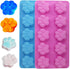 3 Pcs Silicone Molds,18-Cavity and10-Cavity, with Puppy Dog Paw and Bone Shape, Reusable Bakeware Maker for Baking Chocolate Candy, Oven Microwave...