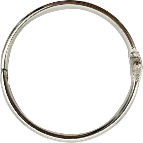 3Inch (12 Pack) Loose Leaf Binder Rings, Nickel Plated Steel Binder Rings, Keychain Key Rings, Metal Book Rings, Silver, for School, Home, or Offi...