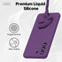 Ultra Slim Thin for Samsung Galaxy S21 FE 5G Phone Case Liquid Silicone, Minimalist Soft Rubber Gel Matte Case with Camera Protection, Protective ...
