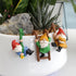 Set of 3 Cute Climbing Gnome Figurines Flower Pot Hugger, Resin Hanging Gnomes Statue Outdoor Decor Fence Ornaments for Patio Lawn Garden Yard...