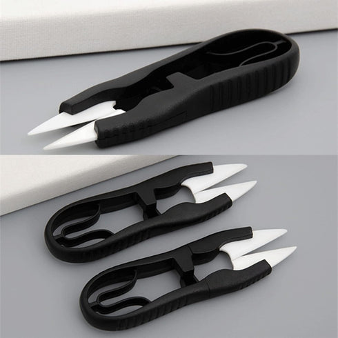 Insulated U-shaped Ceramic Scissors Multipurpose High Hardness Cutter For Cutting Battery Cable Mobile Phone Repair Tool Embroidery Tools Supplies...