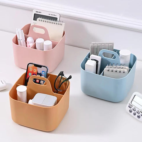 Multipurpose Caddy Organizer Stackable Plastic Caddy with Handle Cleaning Caddy Craft Tote Desk Makeup Caddy Art Separable Organizers and Storage ...