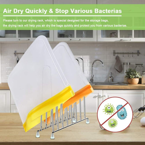 IDEATECH Reusable Storage Bags, 12 Pack BPA Free PEVA Reusable Freezer Bags,Reusable Gallon Bags, Reusable Sandwich Bags, Silicone Food Bags for W...