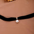 Missgrace Sexy Simple Black Pearls Short Choker Necklace Dainty Halloween Gothic Punk Bar Party Custume Vintage Thick Choker Necklace for Women...