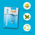 Dazz Window and Glass Cleaner Starter Kit (1 Reusable Spray Bottle, 2 Refills) Natural Cleaning Tablets - Streak Free, Eco Friendly, Non Toxic - S...