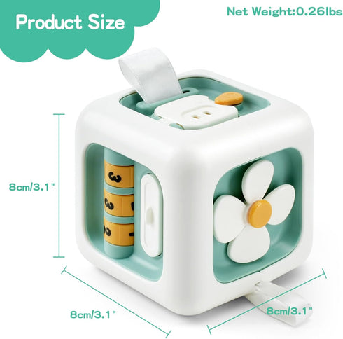 Montessori Toys for 1 Year Old, Activity Busy Cube Sensory Toys for Toddlers,1 Year Old Toy Travel Toys Educational Learning Toys Birthday Gift fo...