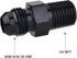 EVIL ENERGY 6AN Male Flare to 1/4" NPT Pipe Fitting Adapter Aluminum Straight Black 2PCS...