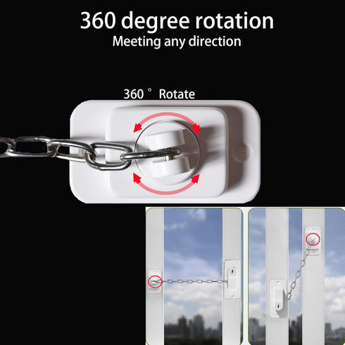 (3 Pack) Child Safety Locks, Adjustable Refrigerator Lock with Keys, for Fridge, Door, Drawers, Toilet and Child Safety Cabinet Lock, door lock, w...