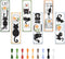 FREEBLOSS 6 Set Bookmark Cross Stitch Kits Cartoon Cat&Fish Jar&Windowsill Bookmark Cross Stitch Kit with Instructions Embroidery Bookmark Kit for...