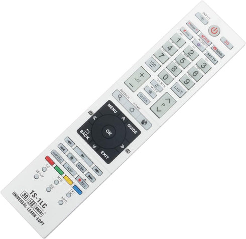 TS-1LC Universal Replacement Remote Control fit for Toshiba TV 19AV615DB 26AV615DB 32AV615DB 37AV616DB 32AV633DB 42AV635DB 32AV636DB 42HL800A 32L1...