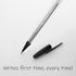 BAZIC Ballpoint Pen Pure Black Color Stick Pens, 1.0 mm Bold Point Smooth Writing, for Office School Teacher (12/Pack), 1-Pack...