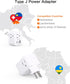 ?2 Pack? Switzerland Travel Plug Adapter, Type J Power Adapter with 3 Outlets, 3 USB Ports (2 USB C), Travel Essentials US to Switzerland, Rwanda,...