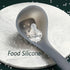 SiXi SS kitchen Silicone Soup Ladle,Heat Resistant,Non-stick Seamless Rubber Deep Serving Spoon for Soups, Stews, Dressings, and More -Clear 1pcs...