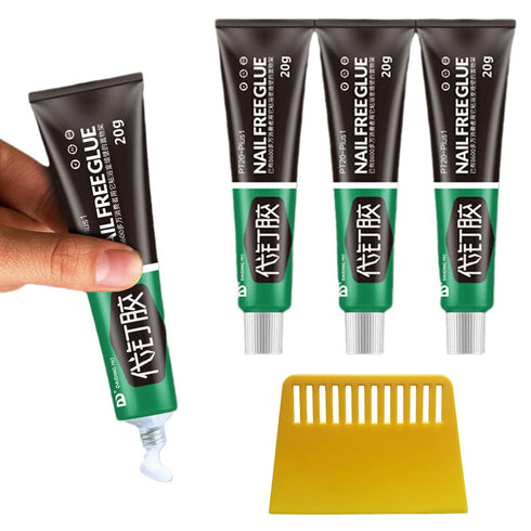 All-Purpose Glue, Nail-Free Glue Adhesive Sealant, Multifunctional Adhesive Glue Universal Strong Plastic Glue for Resin Ceramic Metal Glass (3pcs...
