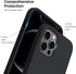 ORNARTO Compatible with iPhone 12 Case, Compatible with iPhone 12 Pro Case, Slim Liquid Silicone 3 Layers Full Covered Soft Gel Rubber Phone Case ...
