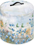 Floral Print Pressure Cooker Dust Cover Compatible with 6 Quart,Durable Dust Cover with Pocket,Round Kitchen Appliance Cover...