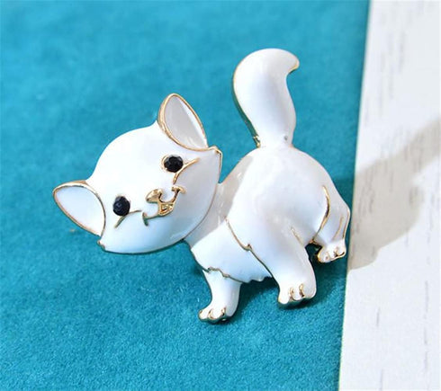 Cat Brooches Pin Cute Fashion Animal Pin Brooch Badge Jewelry Gifts for Backpacks Badges Hats Bags for Women Kids...