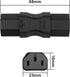 PNGKNYOCN IEC320 C13 Power Adapter,AC 250V 10A IEC320 C13 Female to Female Extension Power Socket Adapter for Cord Connection (2-Pack)...