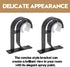 AddGrace Ceiling Curtain Rod Bracket, Heavy Duty Curtain Rod Holder with Plastic Buckle, Aluminum Alloy, Window Hardware Fit up to 1-2/16 Inch, Se...