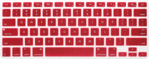 HRH Silicone Keyboard Cover Skin for MacBook Air 13,for MacBook Pro 13/15/17 (with or w/Out Retina Display, 2015 or Older Version),for iMac Older ...