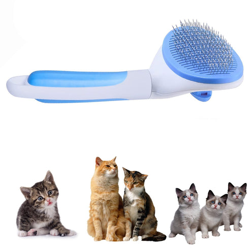 Cat brush,Self Cleaning Slicker Brush,Cat Grooming,Pet Massaging Tool Suitable for Pets with Long or Short Hair,Dog Grooming Brush Tool Gently Rem...