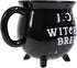 Ebros Wicca Sacred Crescent Moon Witches Brew Black Cauldron Mug Cup 14oz Coffee Tea Drink Cup Mugs...