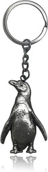 Penguin Keychain Arctic Animal Gift Metal Polar Animal Theme Keyring Silver...