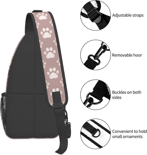 Stylish Sling Bag for Women Men Casual Backpack Crossbody Chest Shoulder Bag Gym Sports Travel Hiking Daypack...