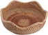 Handmade Rattan Round Fruit Basket Food Storage Bowls Kitchen Organizer Snack Serving Bowl Wavy Edge Circle Tray Basket, Boho Home Décor Display T...