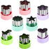 Vegetable Cutter Shapes Set (8 Pack) – 1.5" Stainless Steel Mini Cookie & Fruit Cutters for Kids, Bento Lunch, Sandwich, Fondant, Cheese, Baking &...
