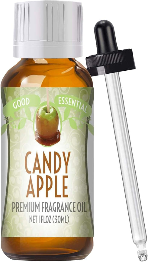 Good Essential - Professional Candy Apple Fragrance Oil 30ml for Halloween, Diffuser, Candles, Soaps, Lotions, Perfume 1 fl oz - Candle Fragrance ...