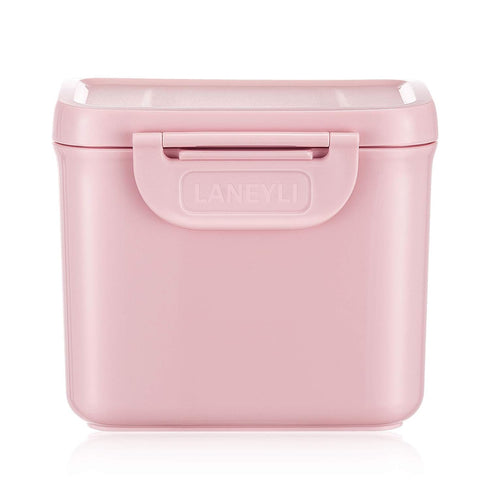 Formula Dispenser with Scoop Milk Powder Formula Containers for Travel Baby Food Storage and Snack Cup for Outdoor Activities On-The-Go Pink(Outer...