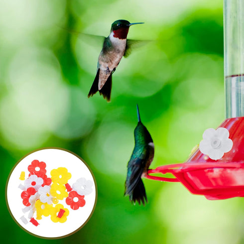 Sosoport Hummingbird Feeders Replacement Hummingbird Feeder Parts Flowers Hummingbird Feeder Replacement Parts Hanging Feeder Replacement Flower F...
