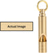 Brass Whistles 4 Pack, Emergency Survival Whistles Loud Safety Whistles for Adults, Self-Defense Whistle for Outdoor Activities, Distress Signal, ...