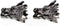 AD Beads Solid Metal 10 Pieces 12x15mm Gunmetal Dragon head Spacer Beads for necklace bracelet craft design...