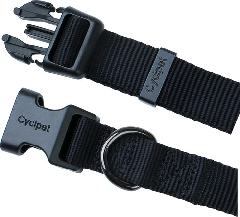 Classic Nylon Webbing Adjustable Dog Collars,Soft and Smooth Traditional 3/4 Inch Wide Dog Collars with Quick Release Buckle for Medium Dogs. (Med...